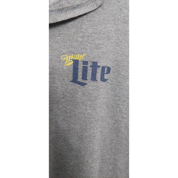 Miller Lite Chicago Bears Collab Adult Size Small Hooded Pullover Shirt Top - Picture 4 of 11